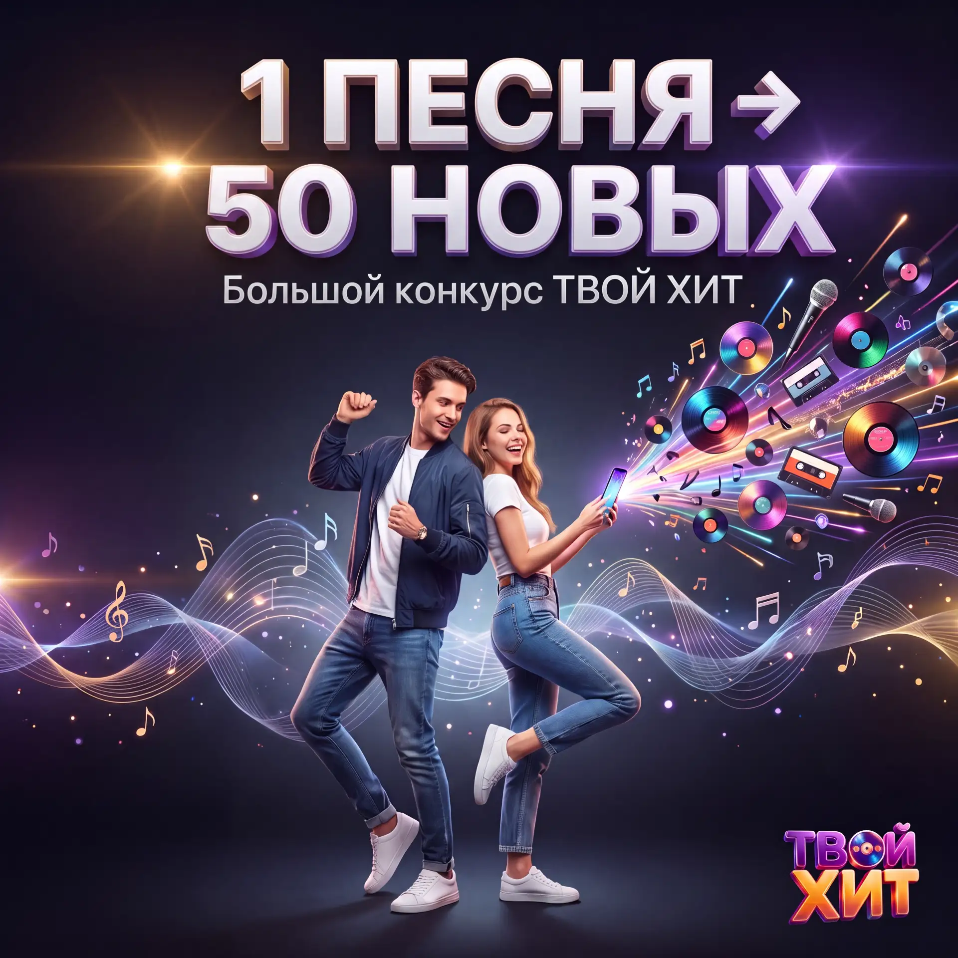 🎁 Супер-конкурс! Создайте песню о себе и получите шанс превратить её в 50 новых!