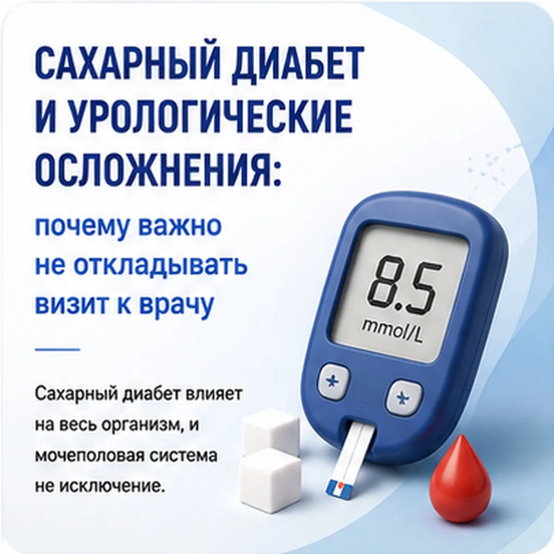 Сахарный диабет — это системное заболевание. Он затрагивает весь организм, включая моче...