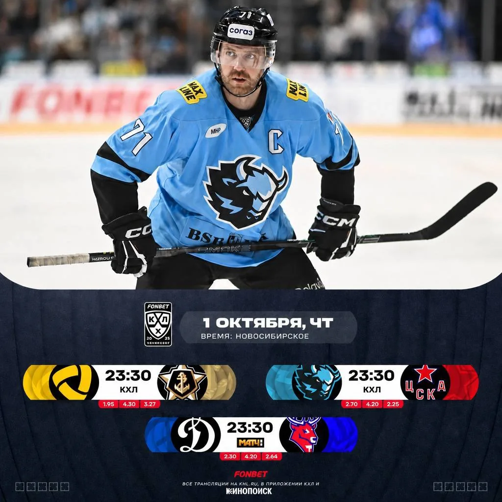 🏒 Расписание игрового дня