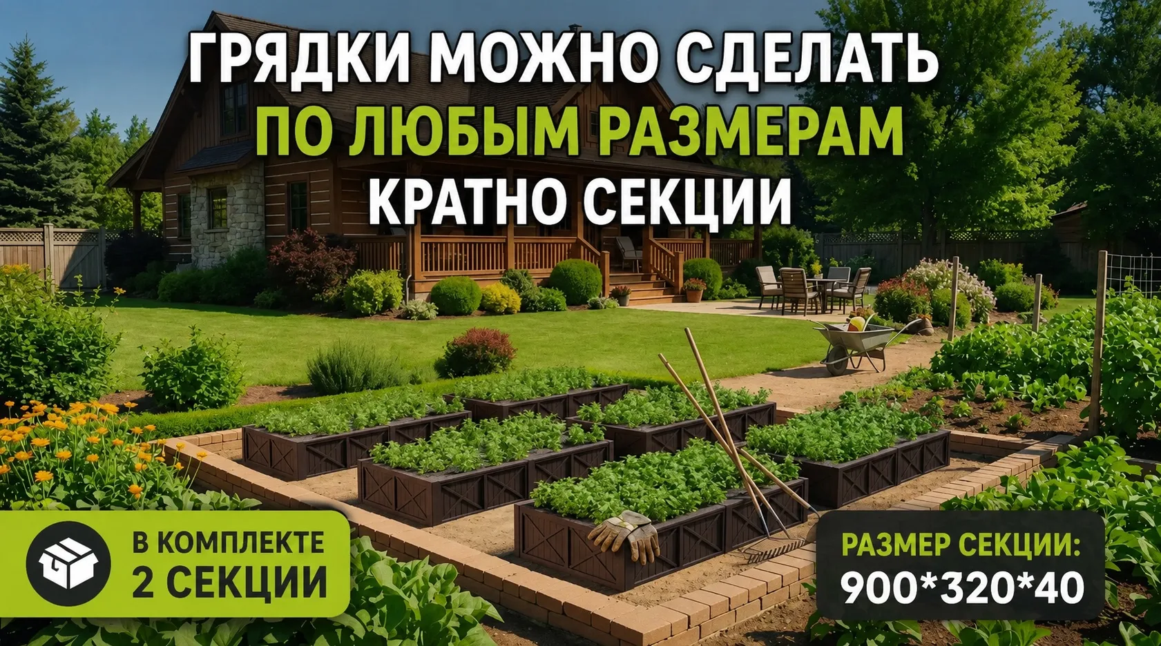 🌿 Новинка в ассортименте — модульные грядки!