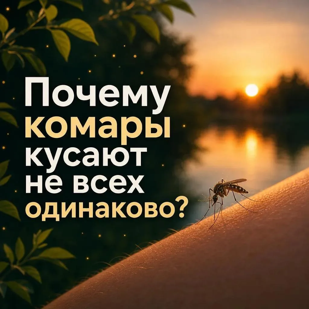 🦟 Почему комары кусают не всех одинаково?

Замечали, что одного человека комары атакуют чаще, чем д