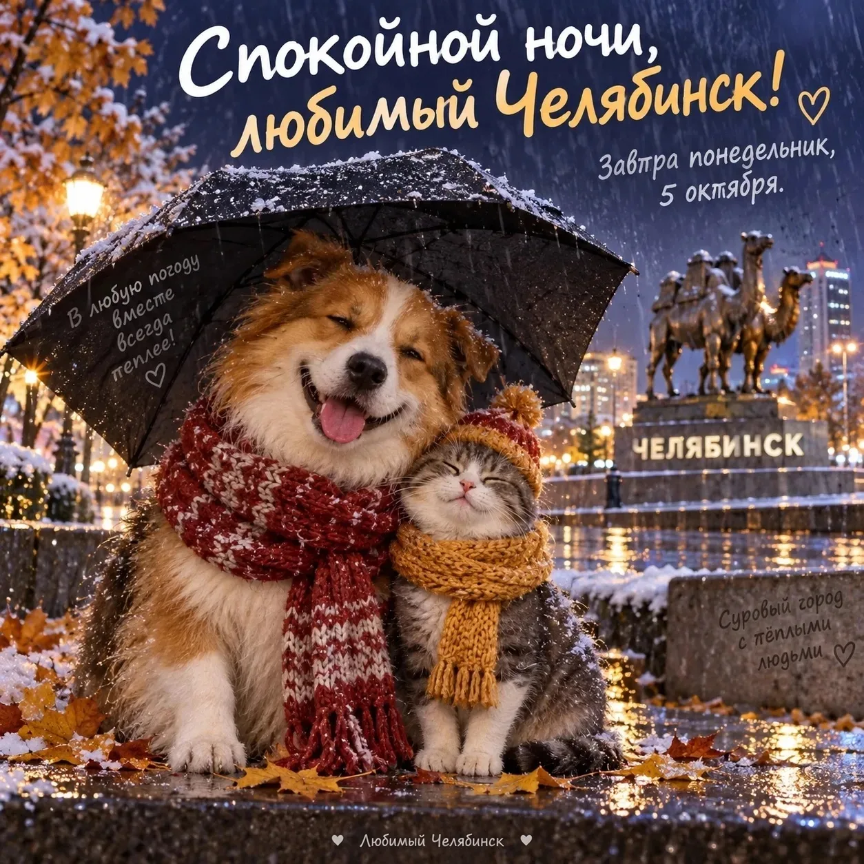🌧️ Завтра, 5 октября в городе ожидается облачная погода с прояснениями.