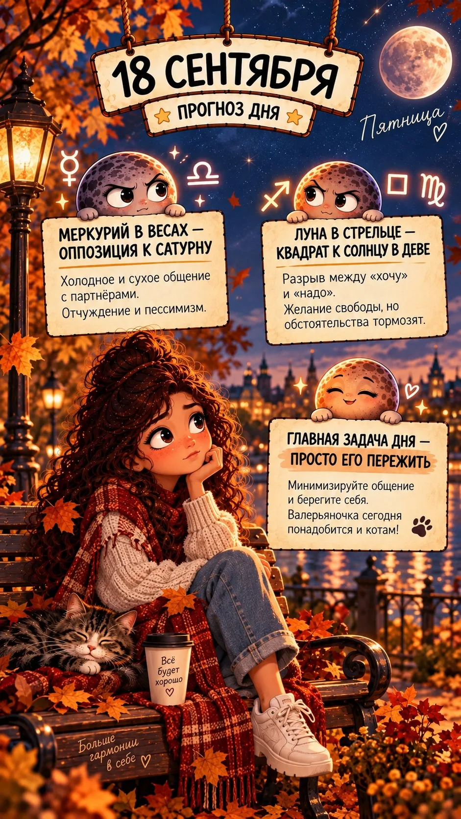 📜 ПРОГНОЗ ДНЯ | 18 СЕНТЯБРЯ — ПЯТНИЦА