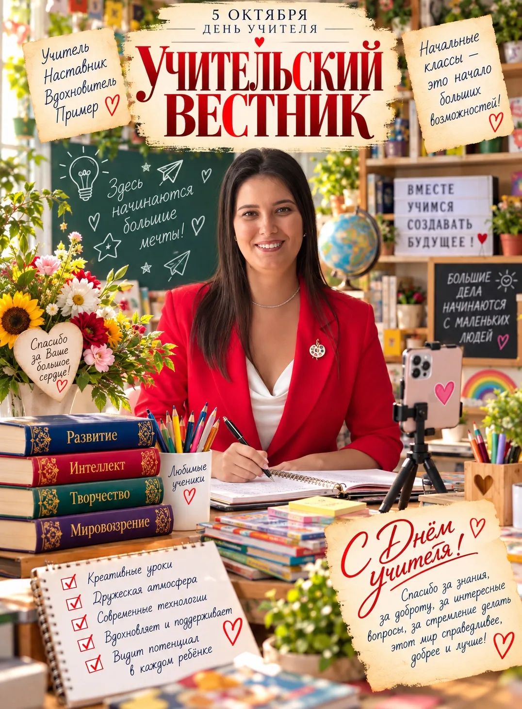 Есть учителя, которые учат, а есть те, кто становится душой всего вокруг. Именно такой ...