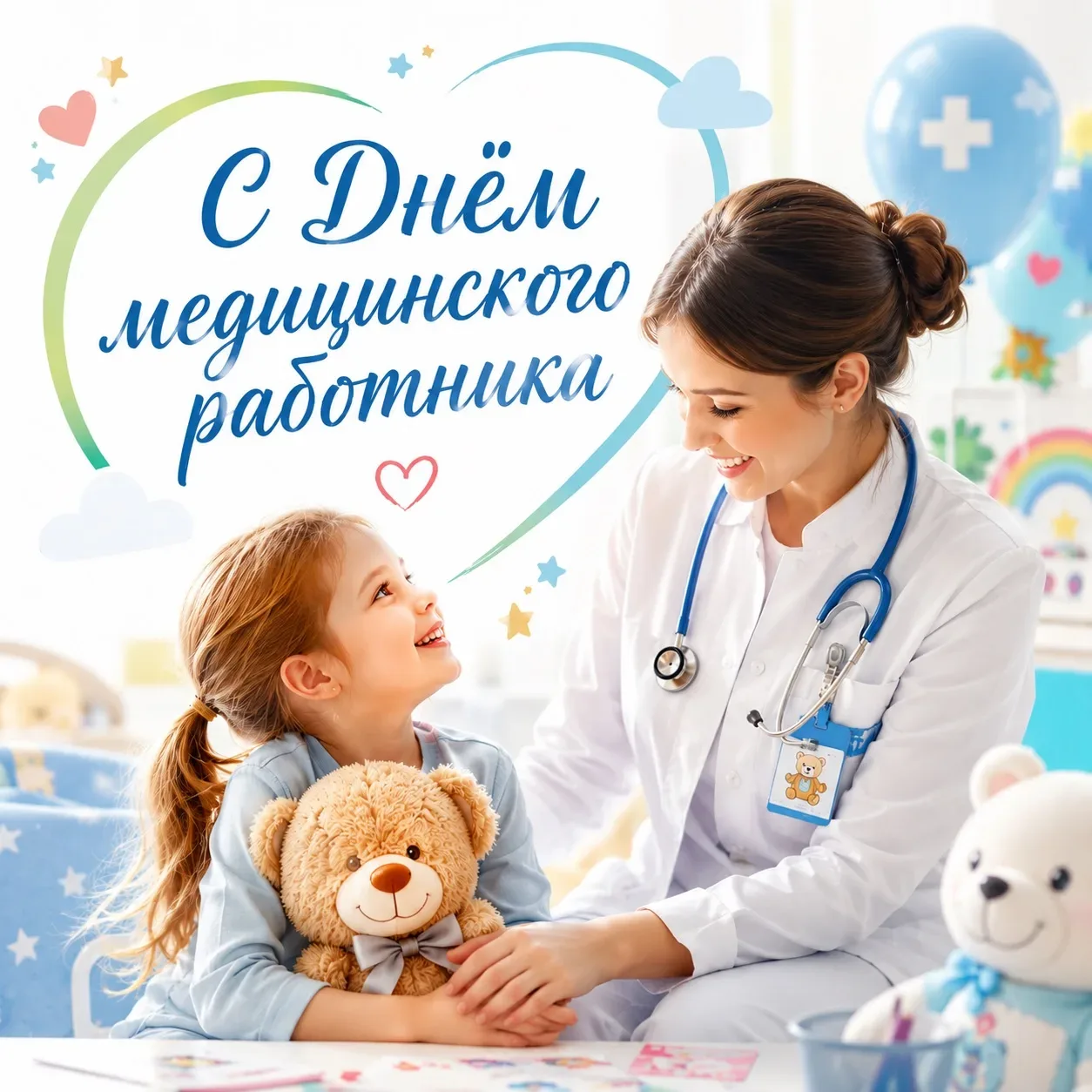 С Днём медицинского работника!

👩‍⚕️👨‍⚕️Ваш труд — это ежедневная забота о здоровье детей, их благ