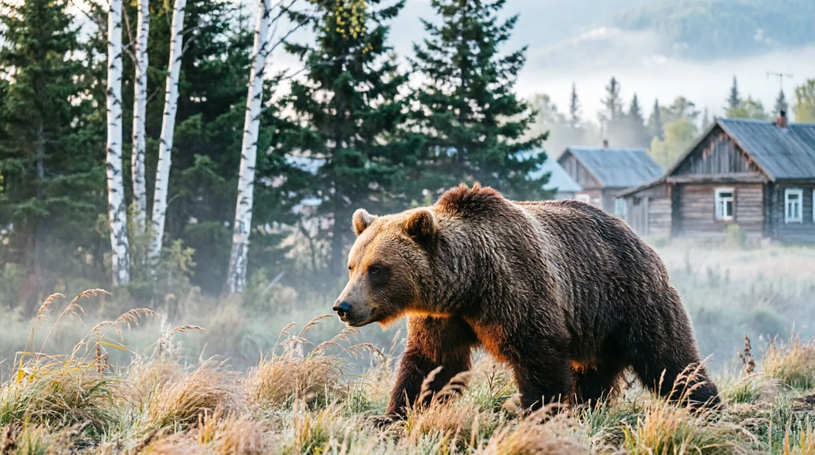 🐻 В Тымовском и Арги-Паги участились выходы медведей к жилым домам