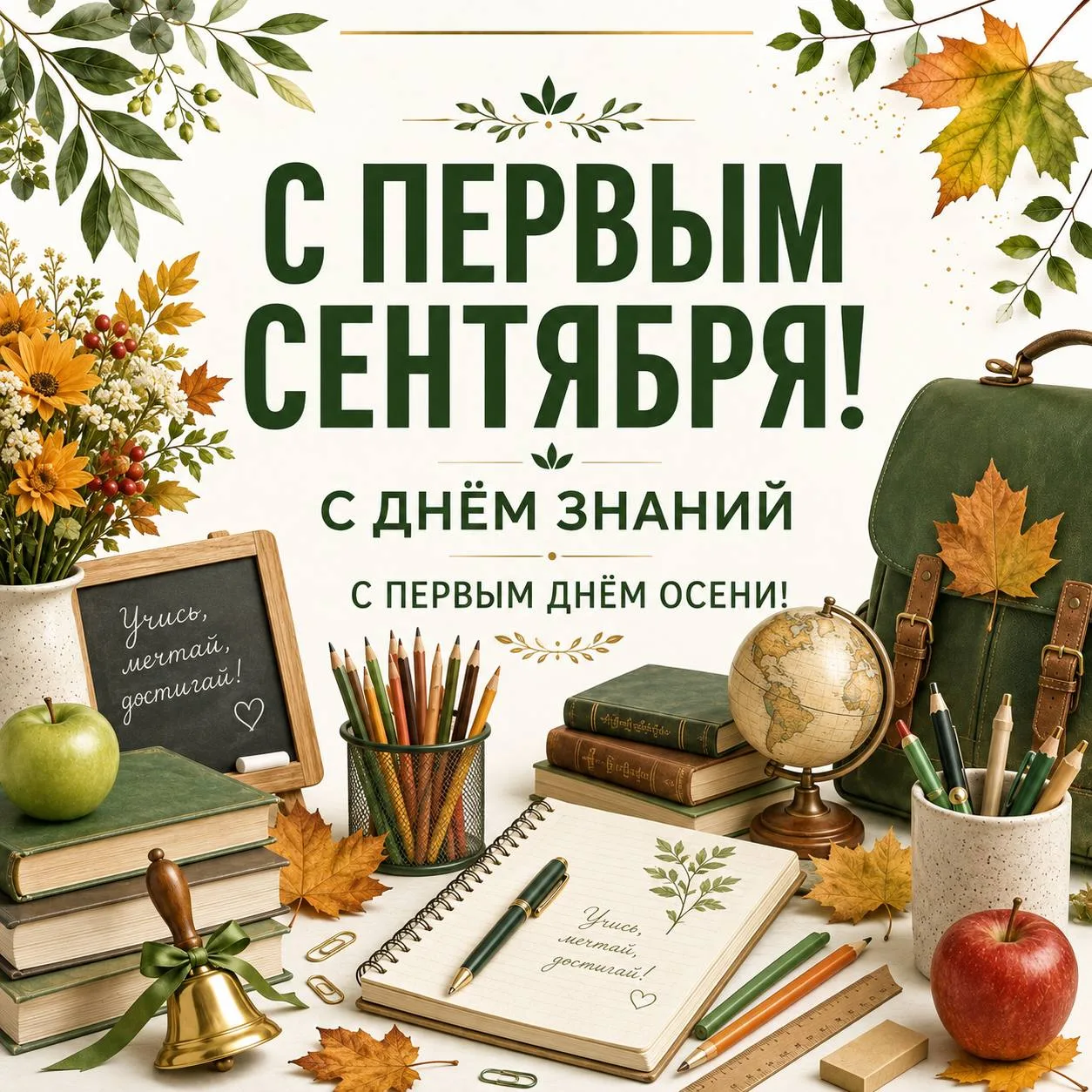 🎓 С ДНЁМ ЗНАНИЙ И НАЧАЛОМ НОВОГО УЧЕБНОГО ГОДА, ДОРОГИЕ МОИ! 🍂