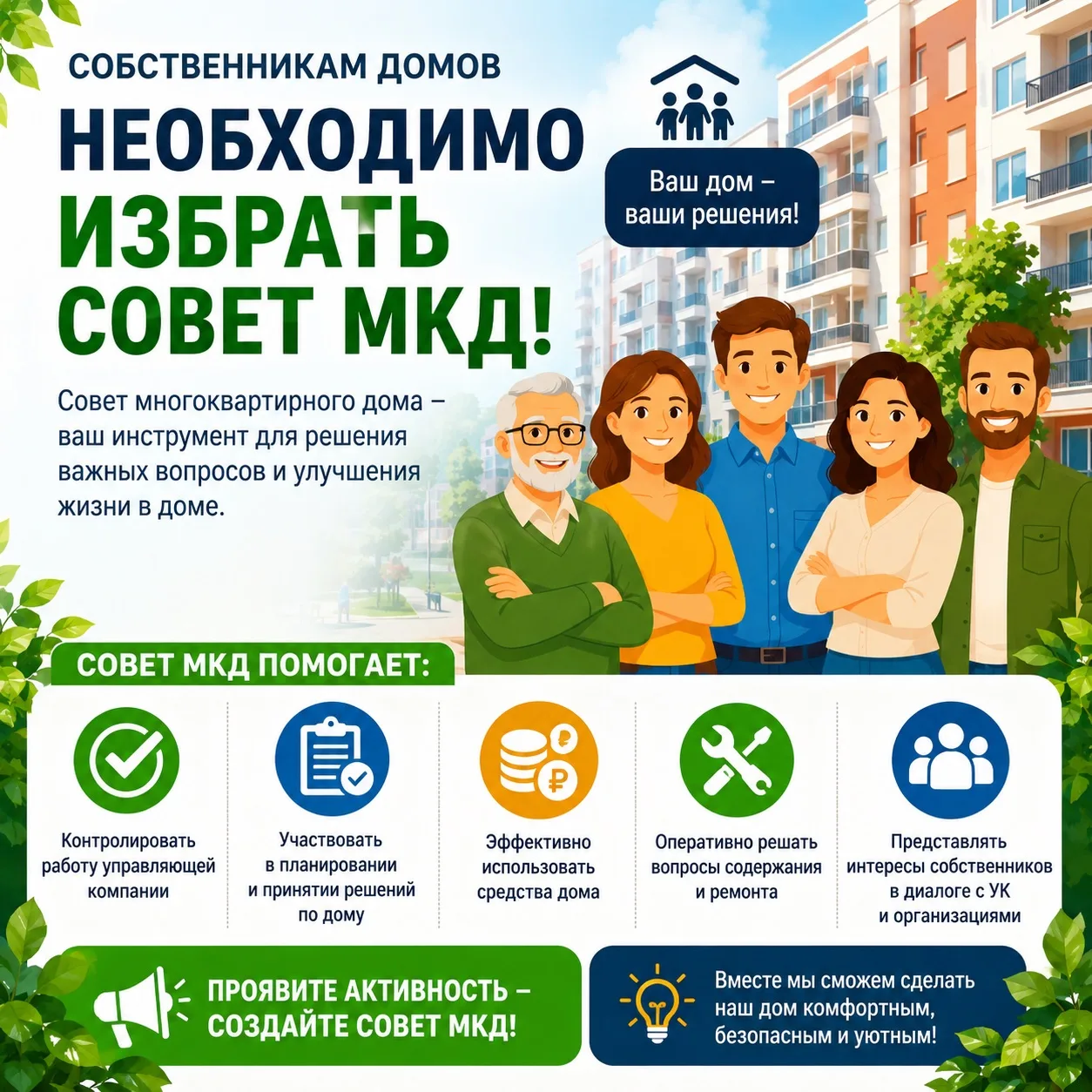ВНИМАНИЮ СОБСТВЕННИКОВ ДОМА!