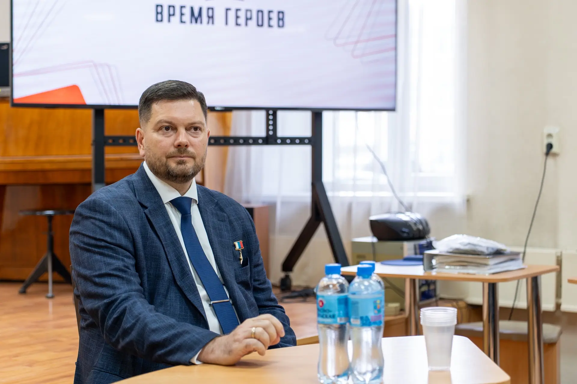 Встреча с Героем России в центральной детской библиотеке Уфы