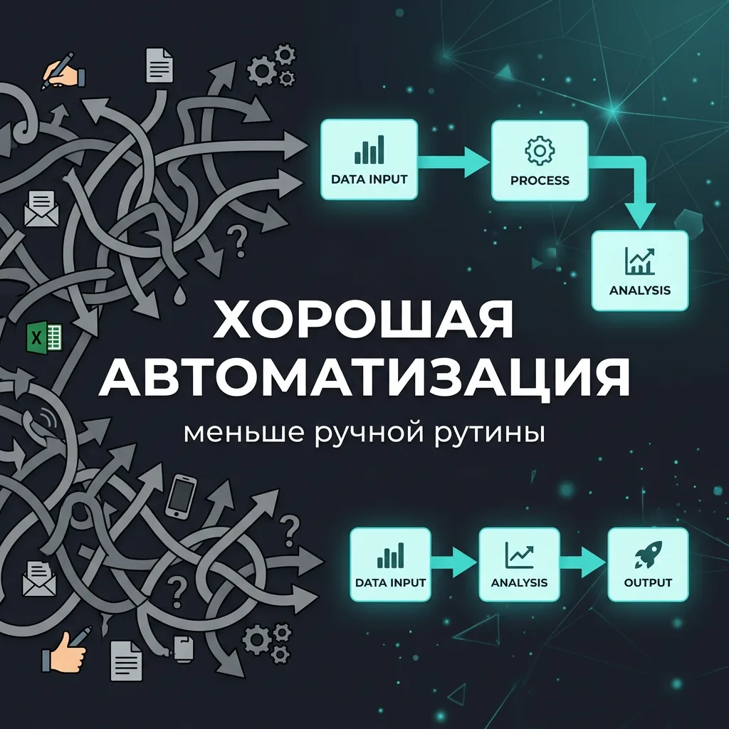 Что такое хорошая автоматизация на практике

Автоматизация — это не когда в системе стало “больше те