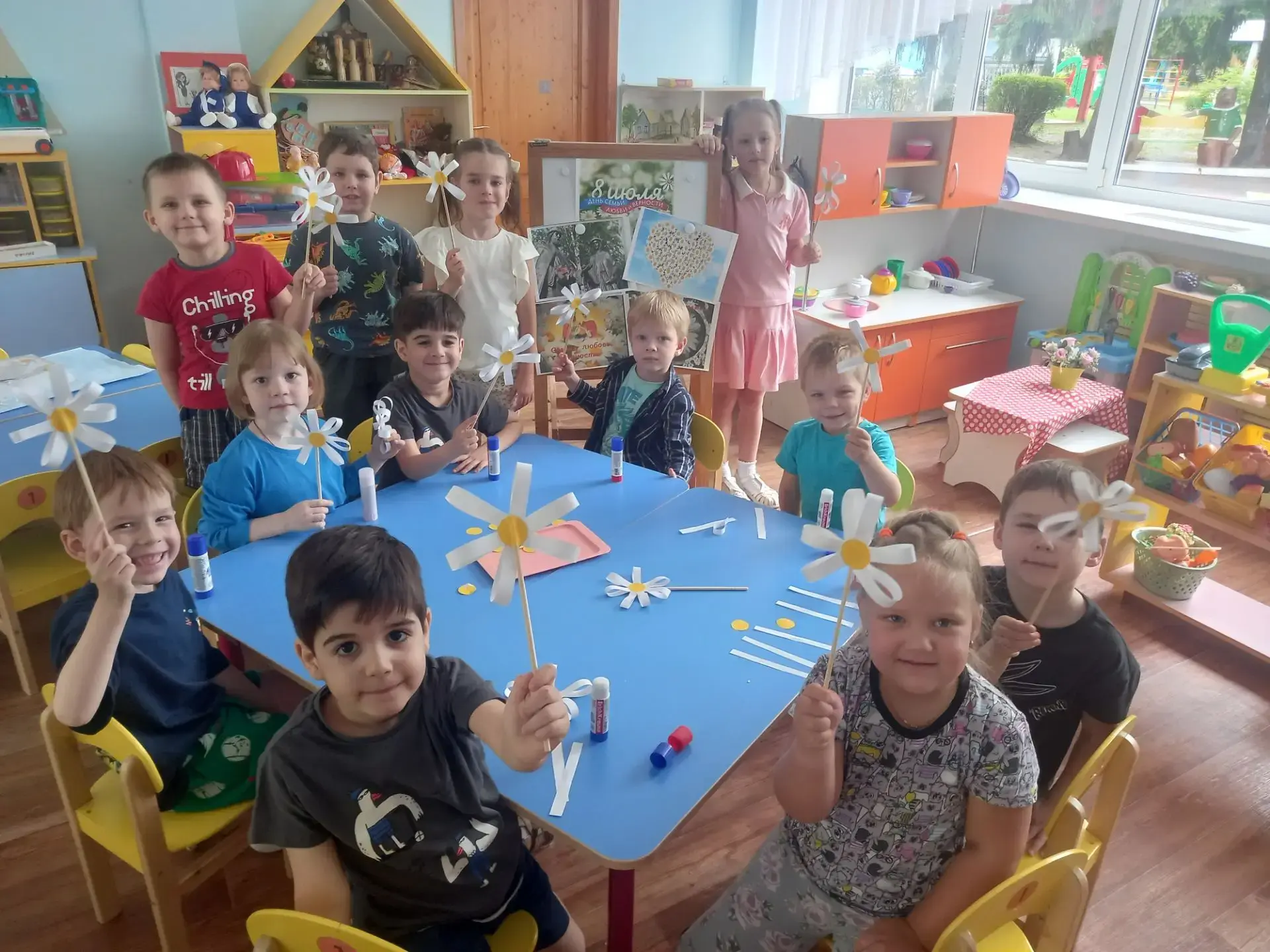🌼Сегодня в День семьи, любви и верности в нашем детском саду прошло много интересных мероприятий.
�