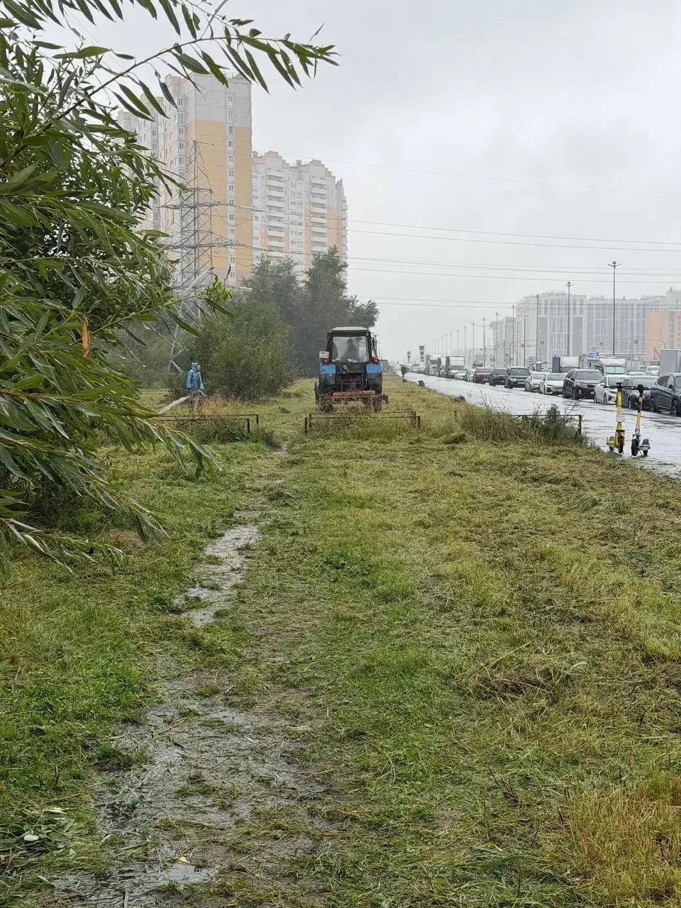 «Отличная погода» для покоса травы 😏