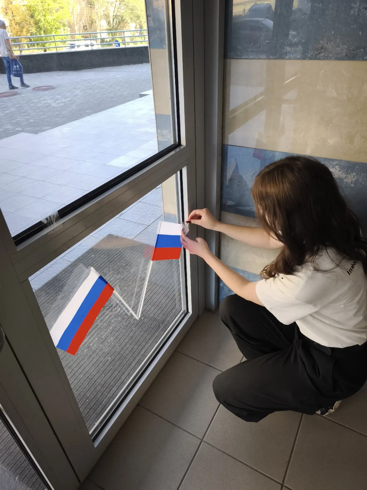Донецкая академия транспорта присоединилась ко Всероссийской акции «Окна России». Актив...