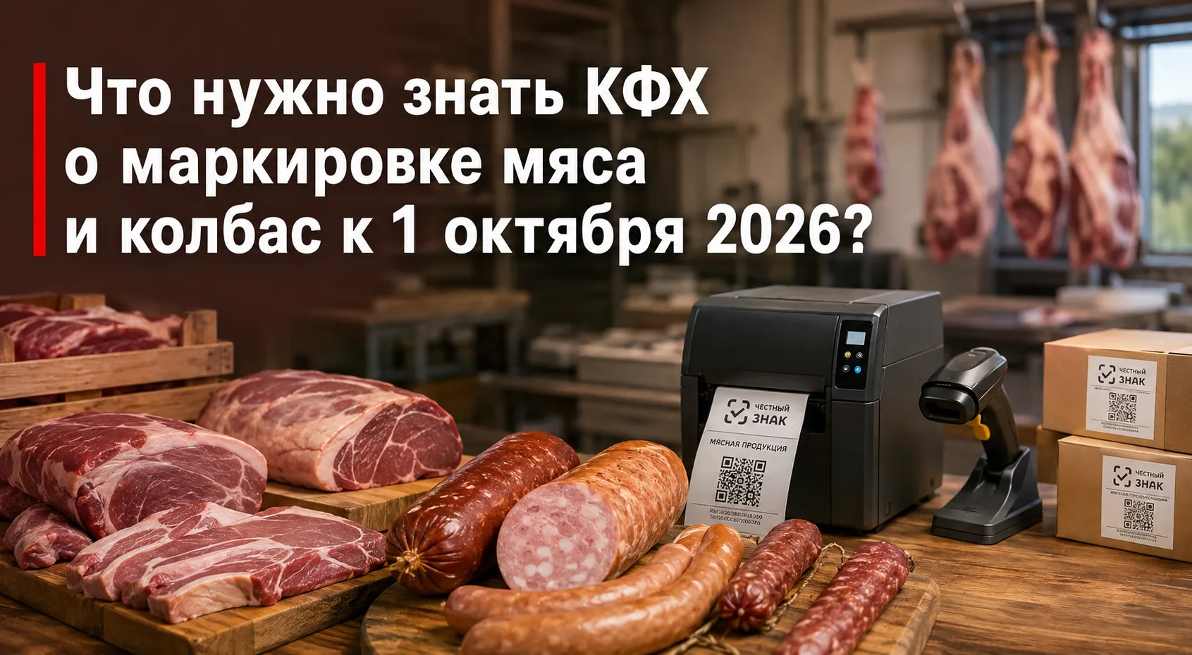 ❗ Что нужно знать КФХ о маркировке мяса и колбас к 1 октября 2026?