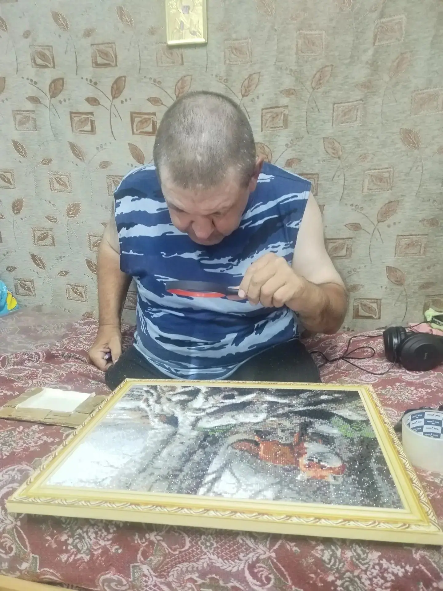 💫✨Занятие по арт-терапии "Алмазная мозаика"💫✨  💥Сегодня прошло занятие по арт‑терапи...