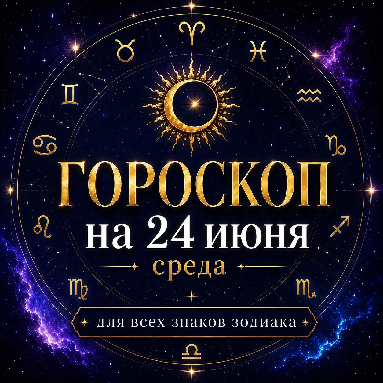 ⭐️Гороскоп на 24 июня, среда 🌺

♈️ Овен
🔥 Луна после утренней дипломатии уводит день в более остры