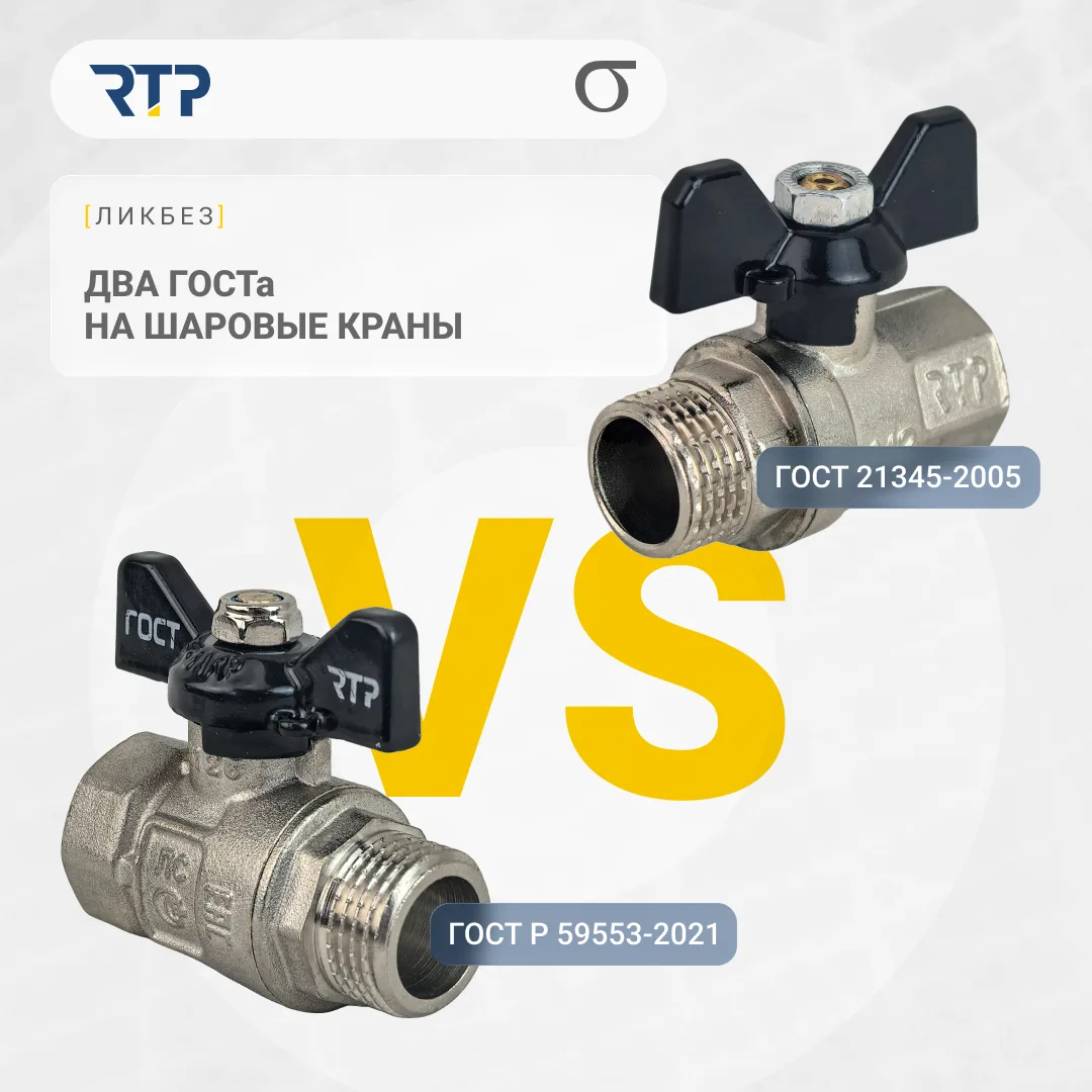 Два ГОСТа на шаровые краны ⚙️