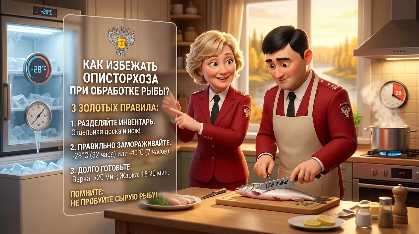 Как привезти с рыбалки только улов, а не описторхоз? 🐟