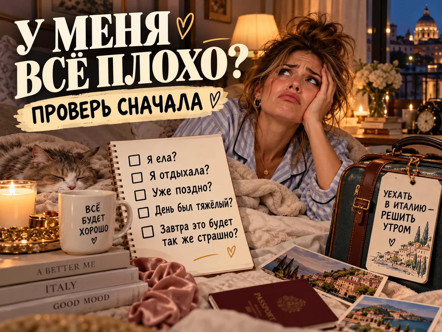 ЧЕК-ЛИСТ «У МЕНЯ ВСЁ ПЛОХО ИЛИ ОЧЕНЬ ДАЖЕ НИЧЕГО» ПЕРЕД ТЕМ, КАК ДЕЛАТЬ ВЫВОДЫ О ЖИЗНИ