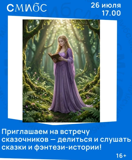 26 июля в 17.00 в Библиотеке № 8 состоится чтение волшебных текстов от самарских авторов. Если вы лю