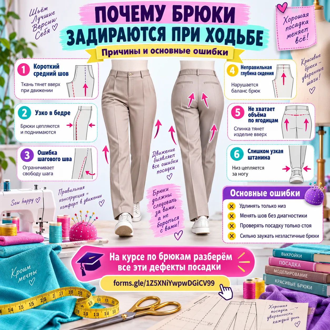 👖 Почему брюки задираются при ходьбе