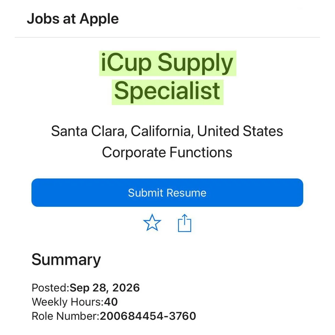 Apple выложила вакансию 'iCup специалиста' — ищут, кто будет обслуживать 90 кофемашин. ...