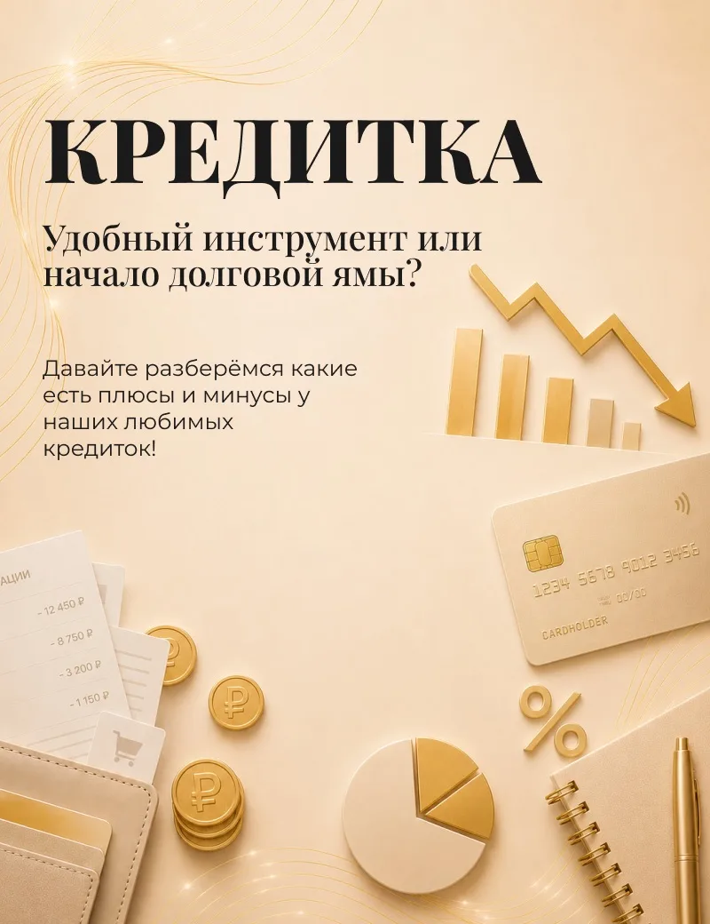 💳 Кредитная карта: удобный инструмент или начало долговой ямы?

На первый взгляд кредитка кажется о