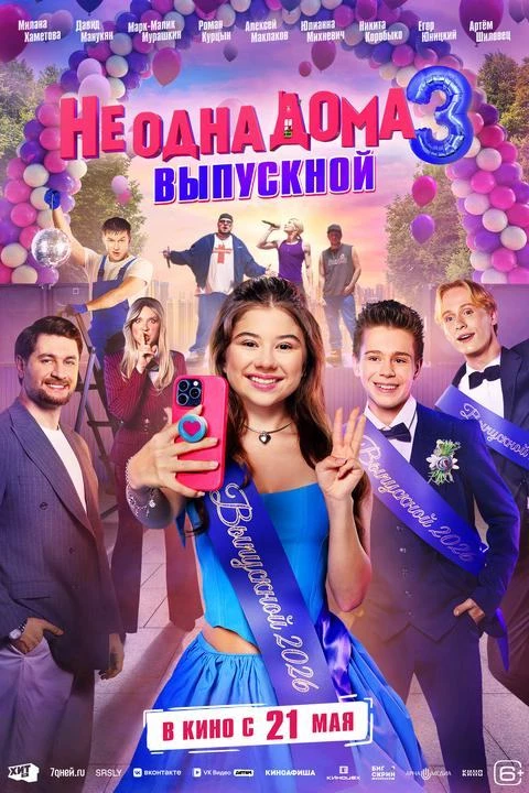 C 21 мая  в  кинозале "Родина"    комедия, приключения, семейный  "Не одна дома 3. Выпу...