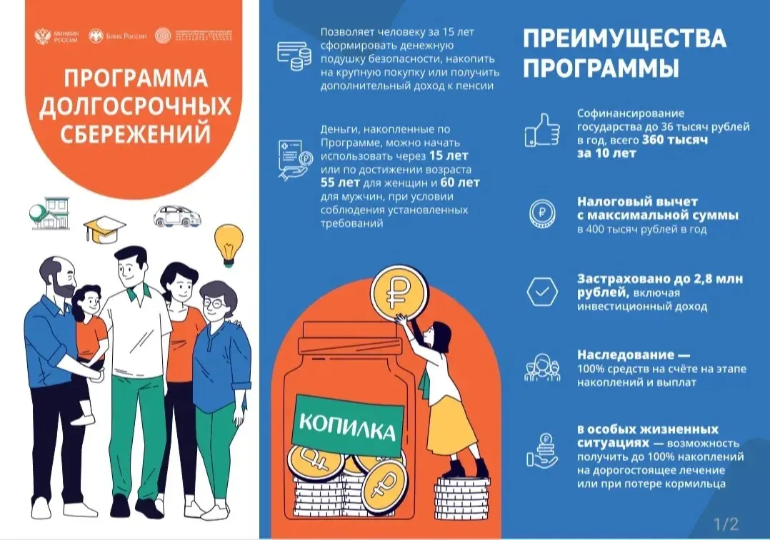 ✅️Программа долгосрочных сбережений (ПДС) — это новый сберегательный продукт, разработанный государс