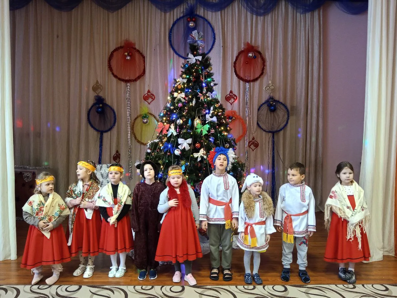 Сегодня в нашем детском саду прошли колядки 🌟