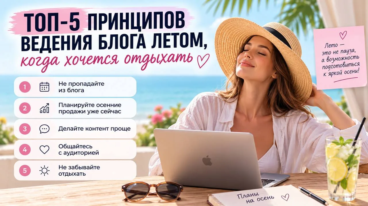 Как вести блог летом, когда хочется отдыхать?

Каждый год летом я вижу одну и ту же картину.

Экспер