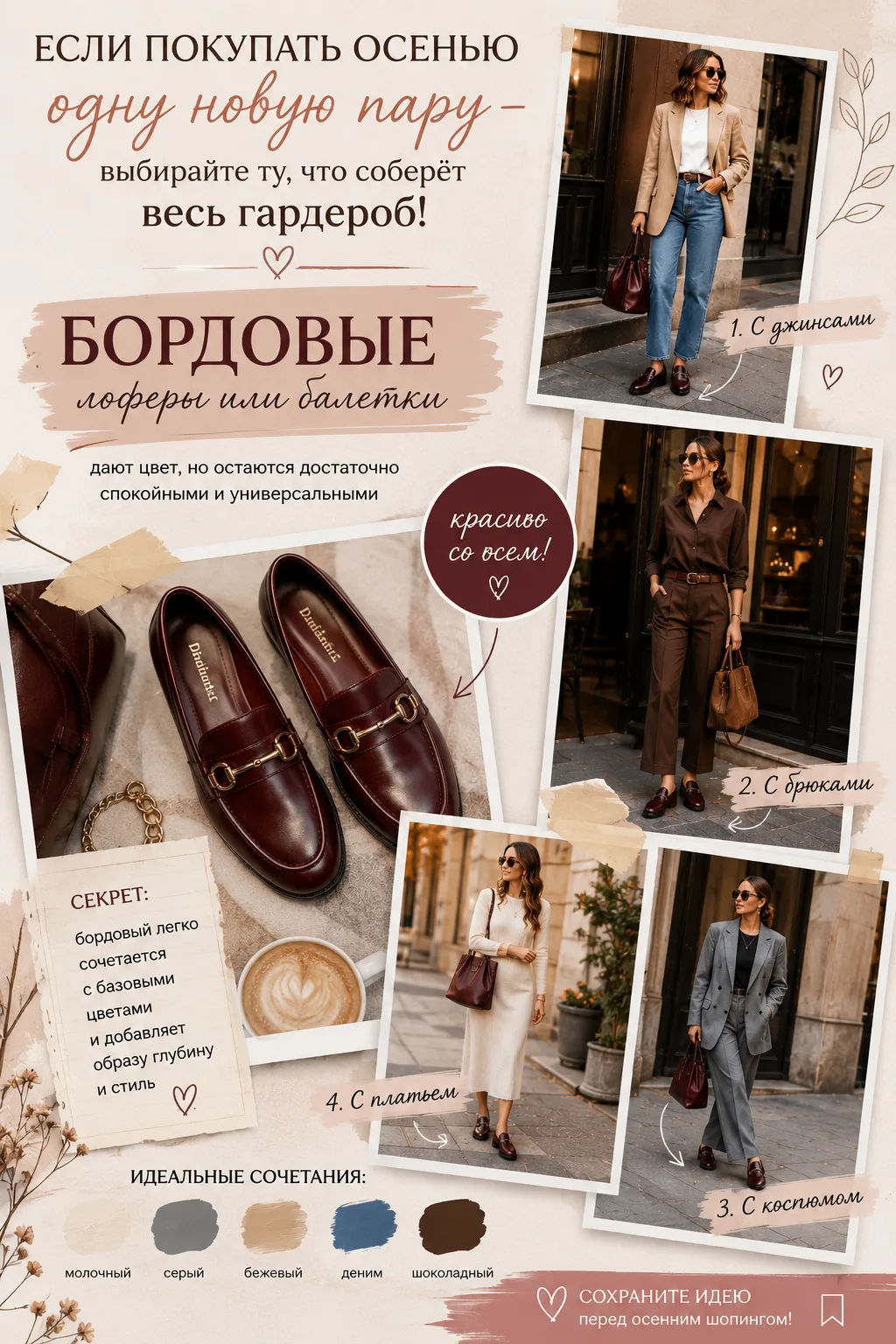 👠 Обувь, которая может «собрать» весь осенний гардероб