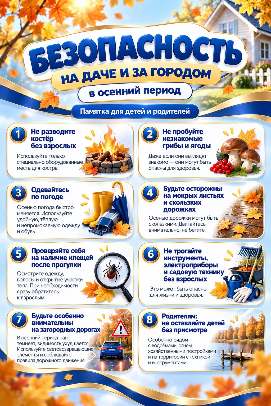 Для тех, кто проводит осенние каникулы за городом или на даче, мы подготовили небольшую...