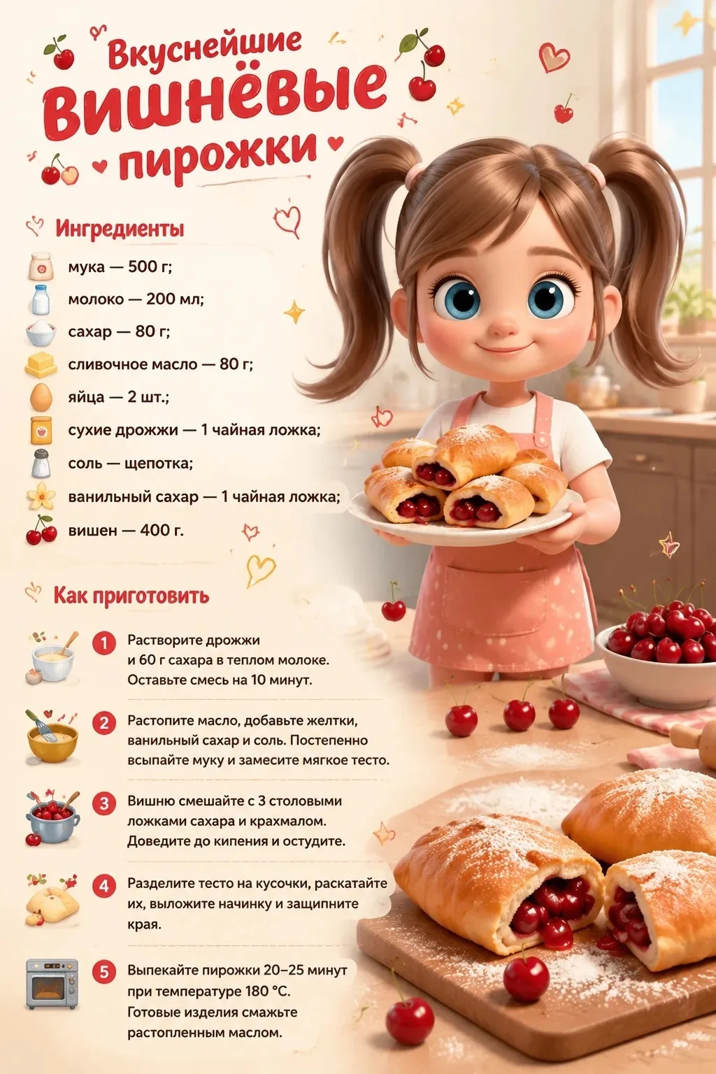 🍒 16 июля — День вишни! 🍒 Сегодня самый сочный и вкусный повод порадовать себя и близких, ведь нас
