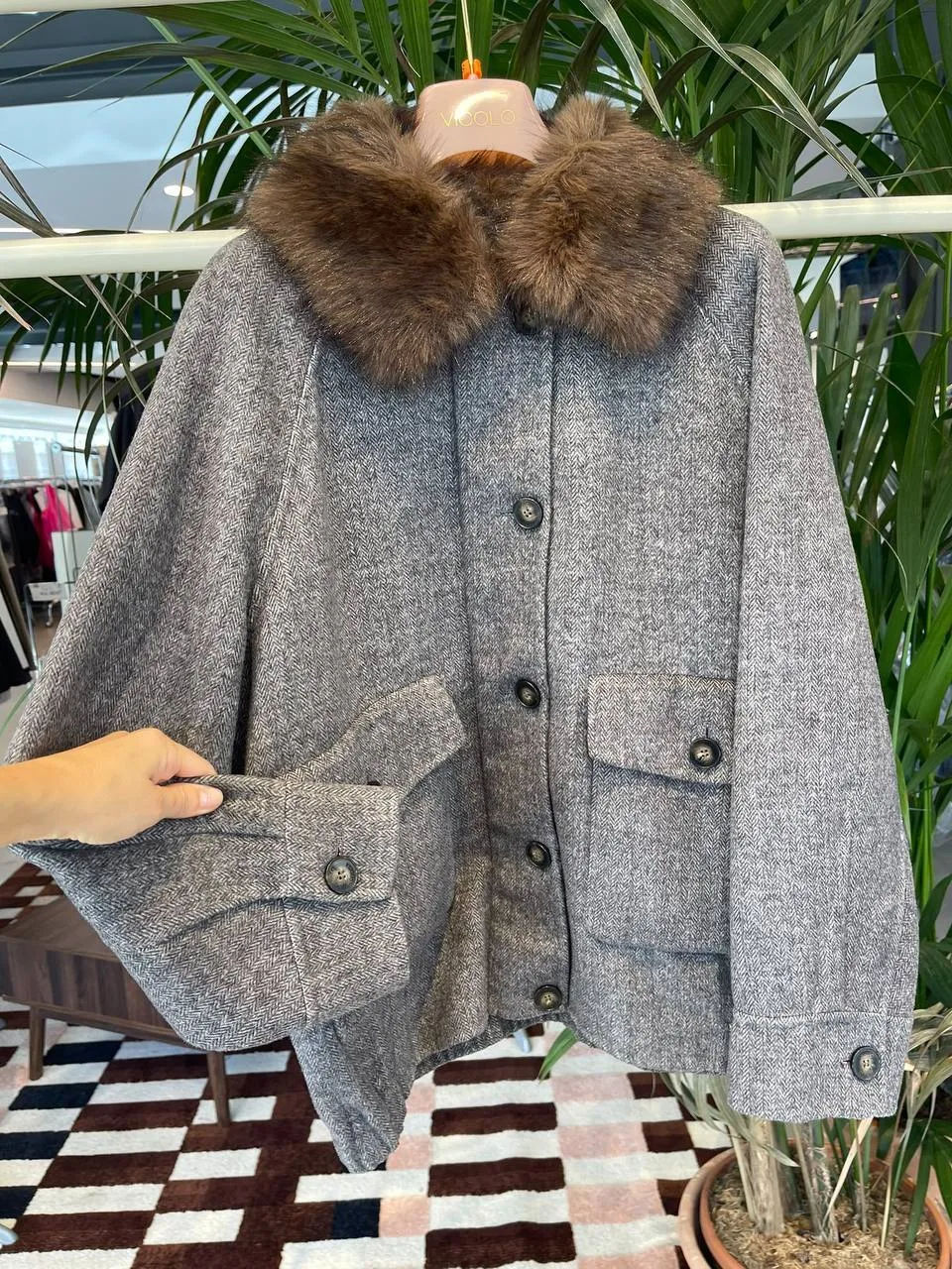 🖤 Пальто-бомбер Vicolo в стиле Burberry