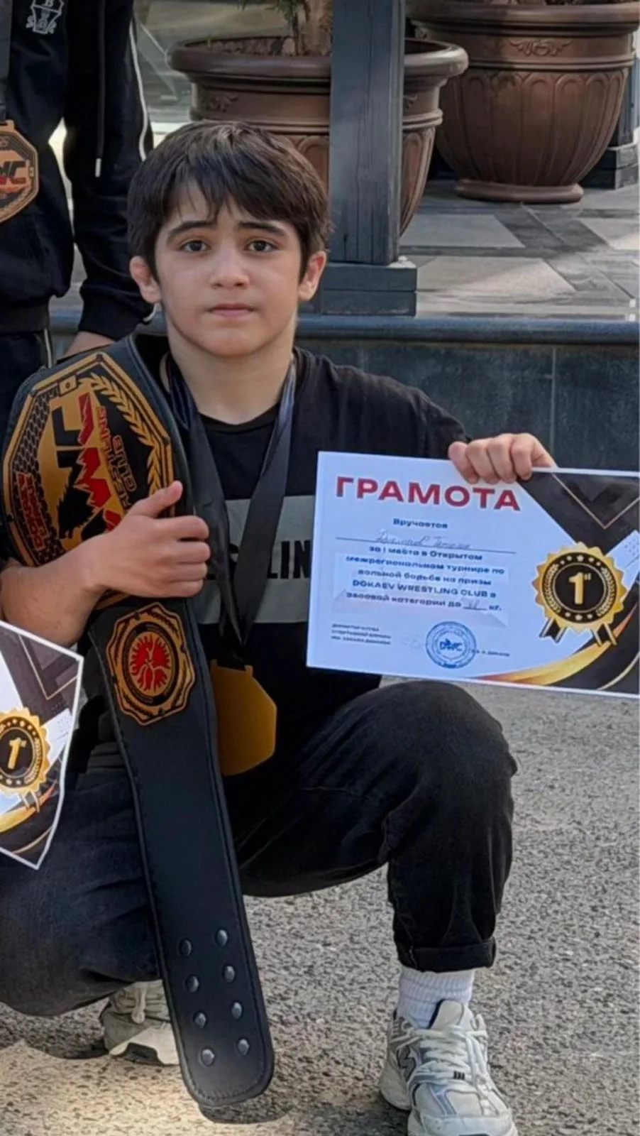 Ученик нашей школы Джамуков Тамерлан не только демонстрирует высокие результаты в учёбе, но и добива