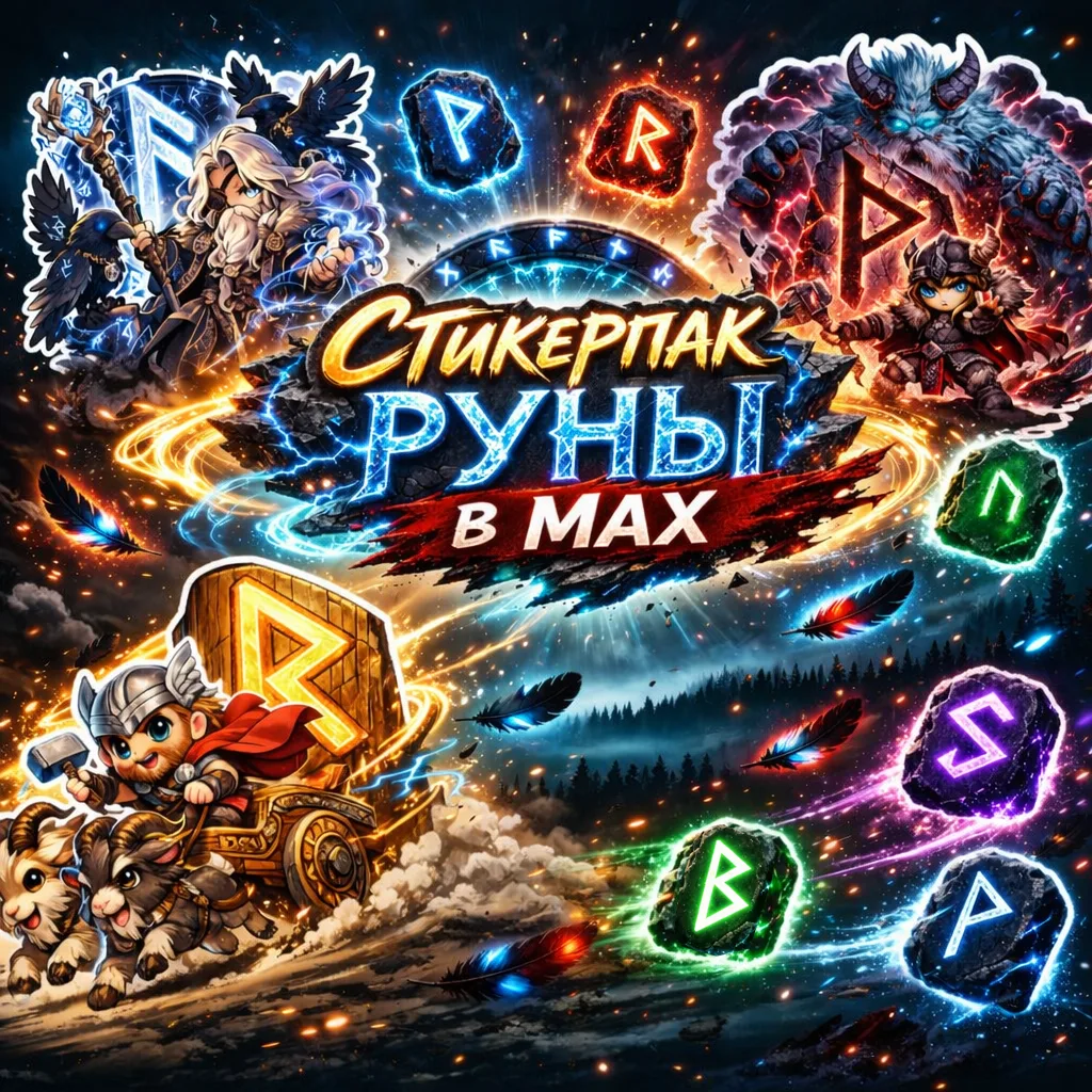 ✨ Стикеры с Рунами — уже в Max!