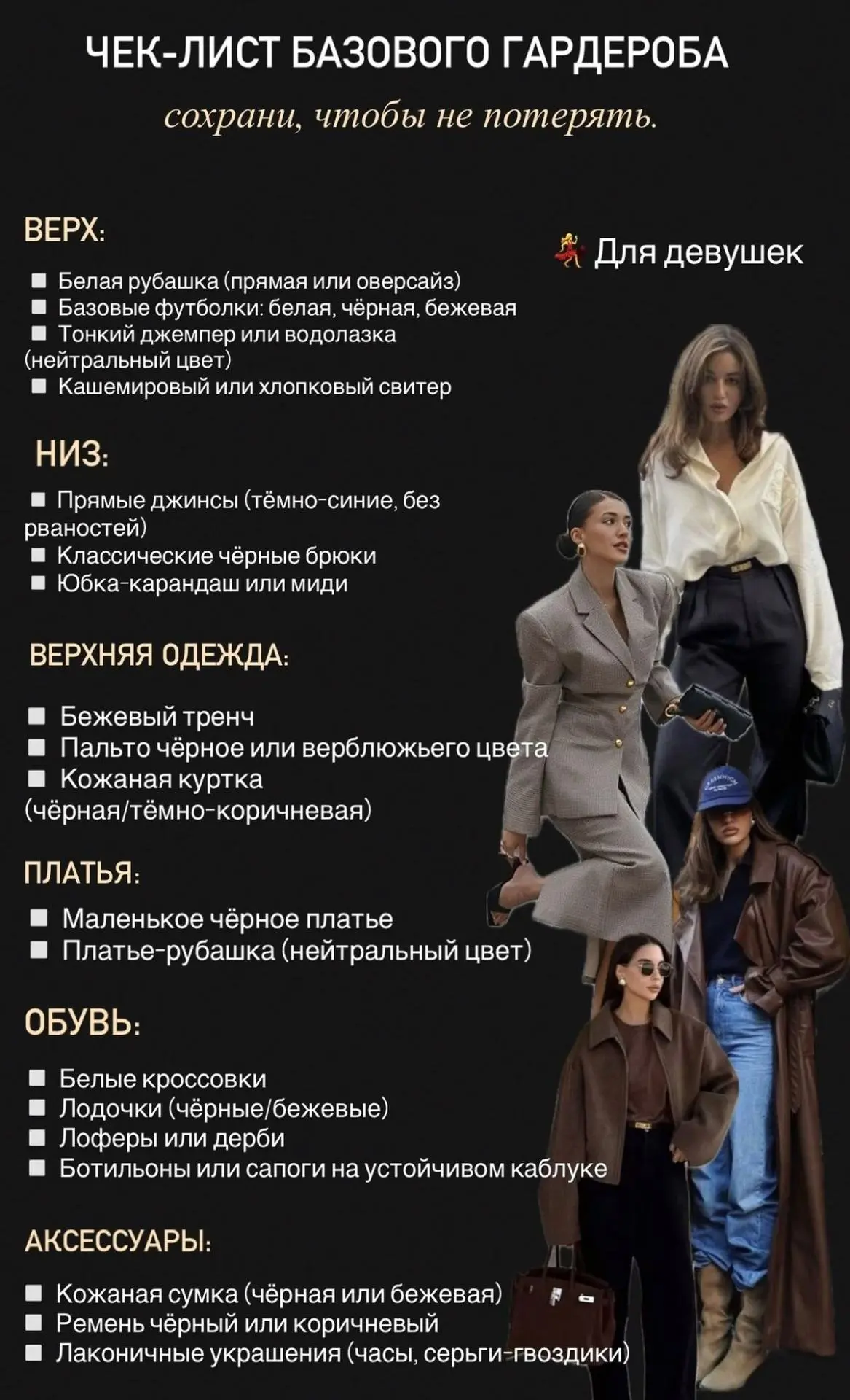 ЧЕК-ЛИСТ БАЗОВОГО  ГАРДЕРОБА ✅