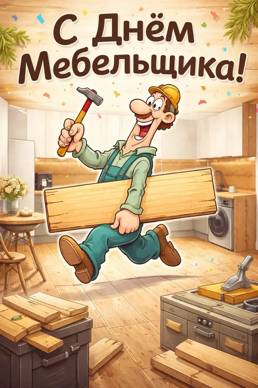 С Днем мебельщика! 

Желаем, чтобы работа всегда ценилась на вес золота!

Ровных распилов и легкой с