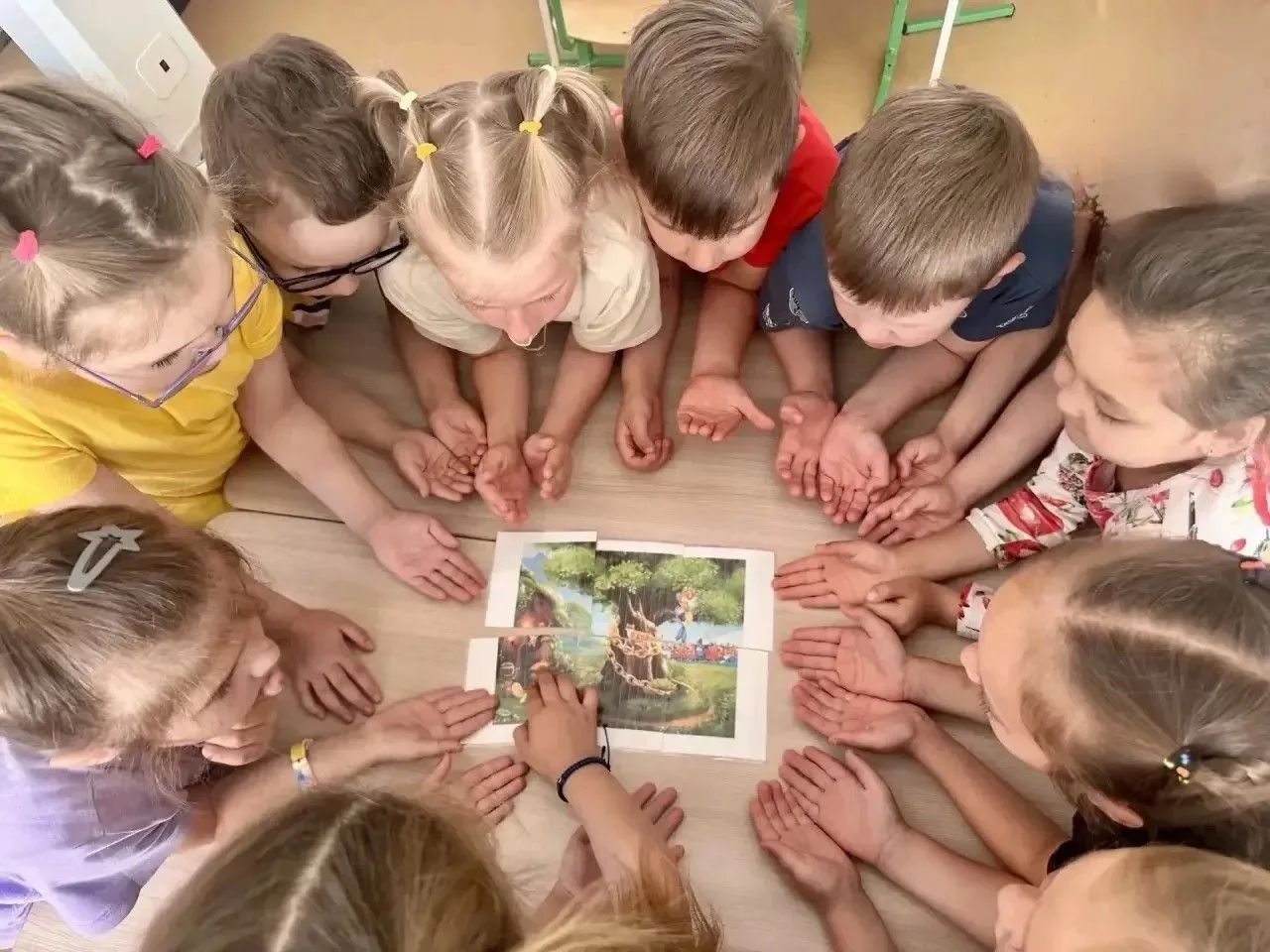 📚Отчёт о проведении проекта «Удивительный мир Пушкинских сказок🌳🧜‍♀️🔗. 
В нашем детском саду был