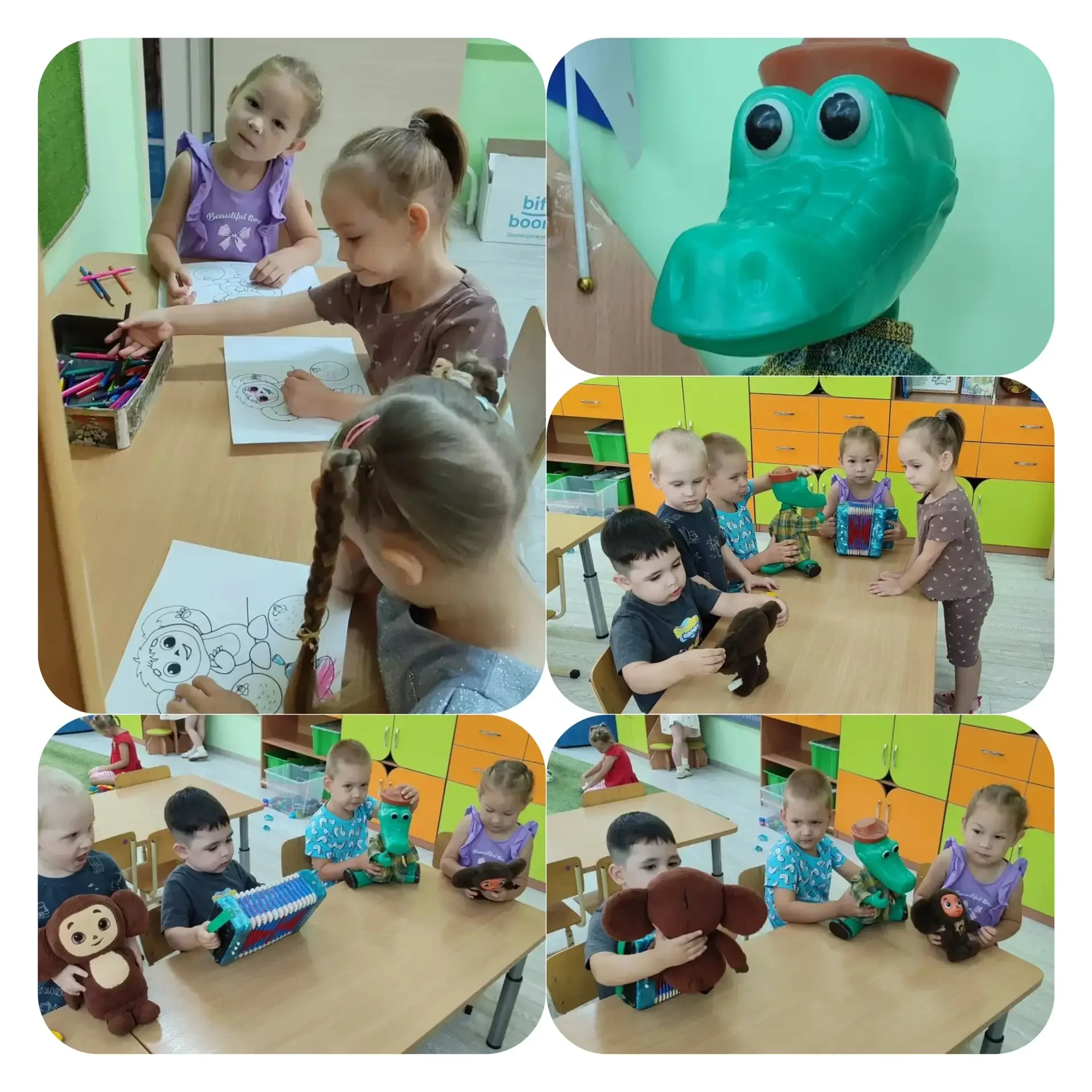 🎉 В группе «Огонёк» отметили день рождения Чебурашки! 🎂Нашему любимому ушастому другу...