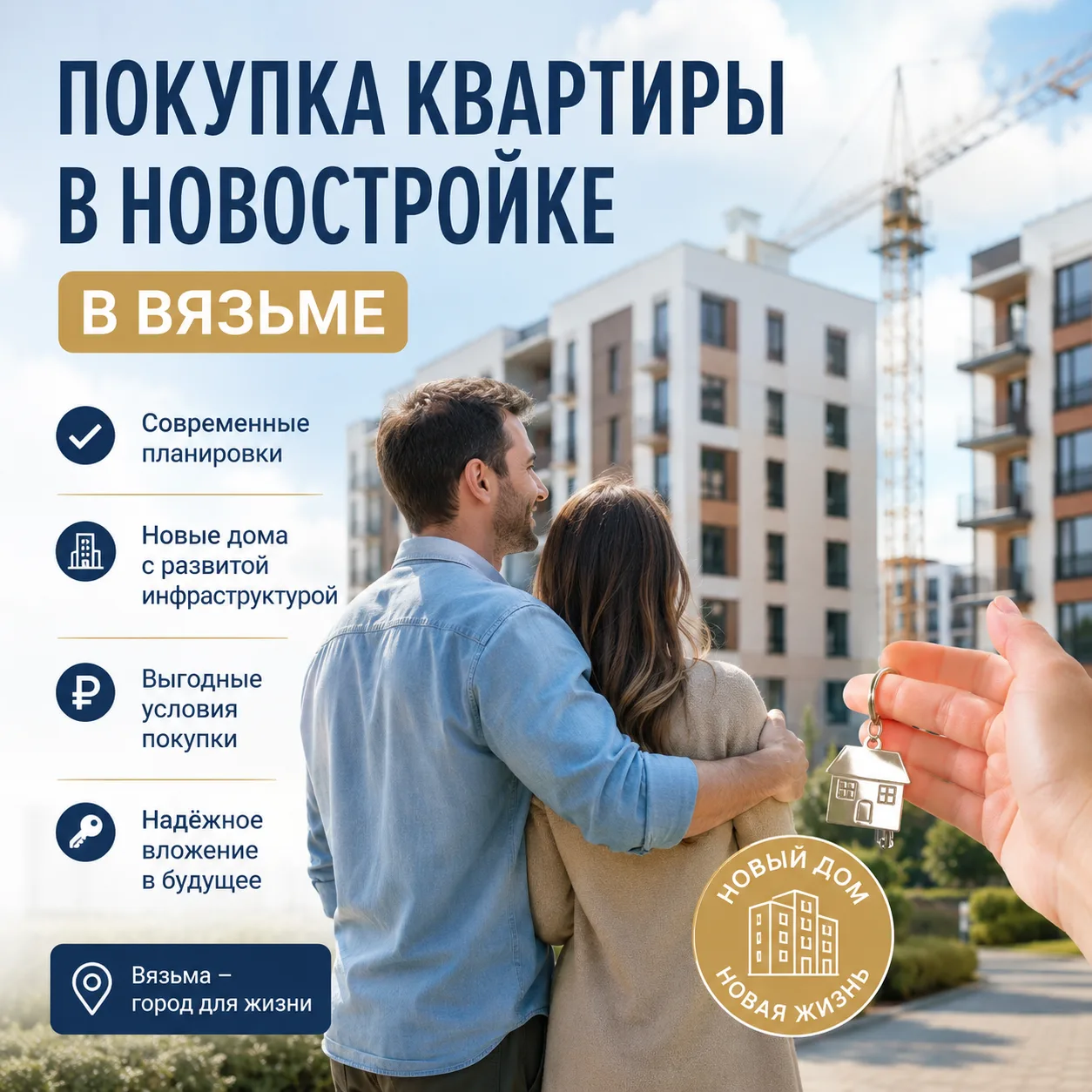 Небольшой обзор по квартирам в новостройках в Вязьме