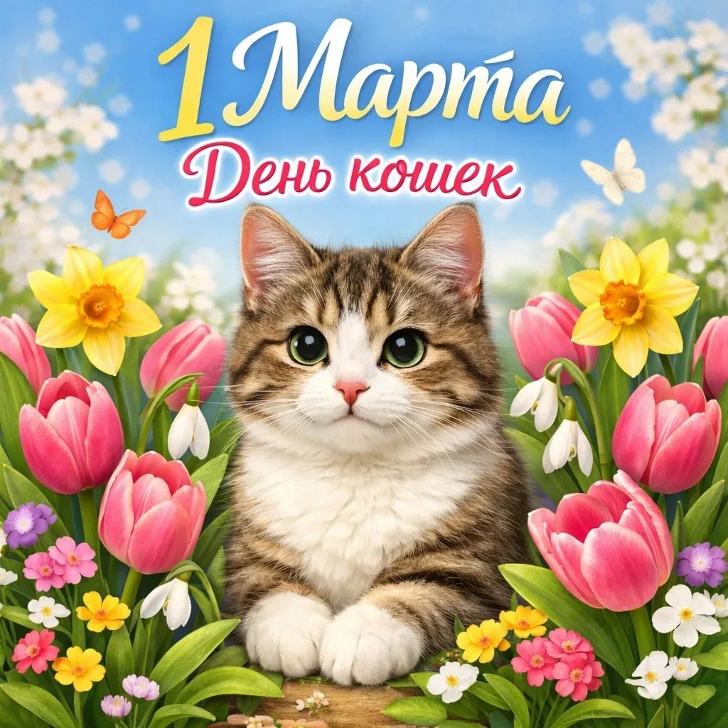 🐱✨ 1 марта — День кошек в России ✨🐱