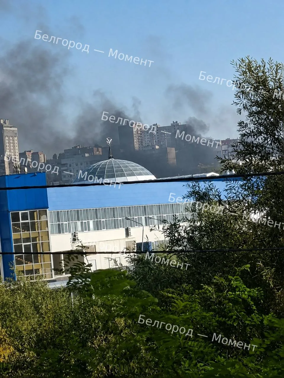 ❗️В районе комплекса Хоркиной поднимается столб черного дыма!