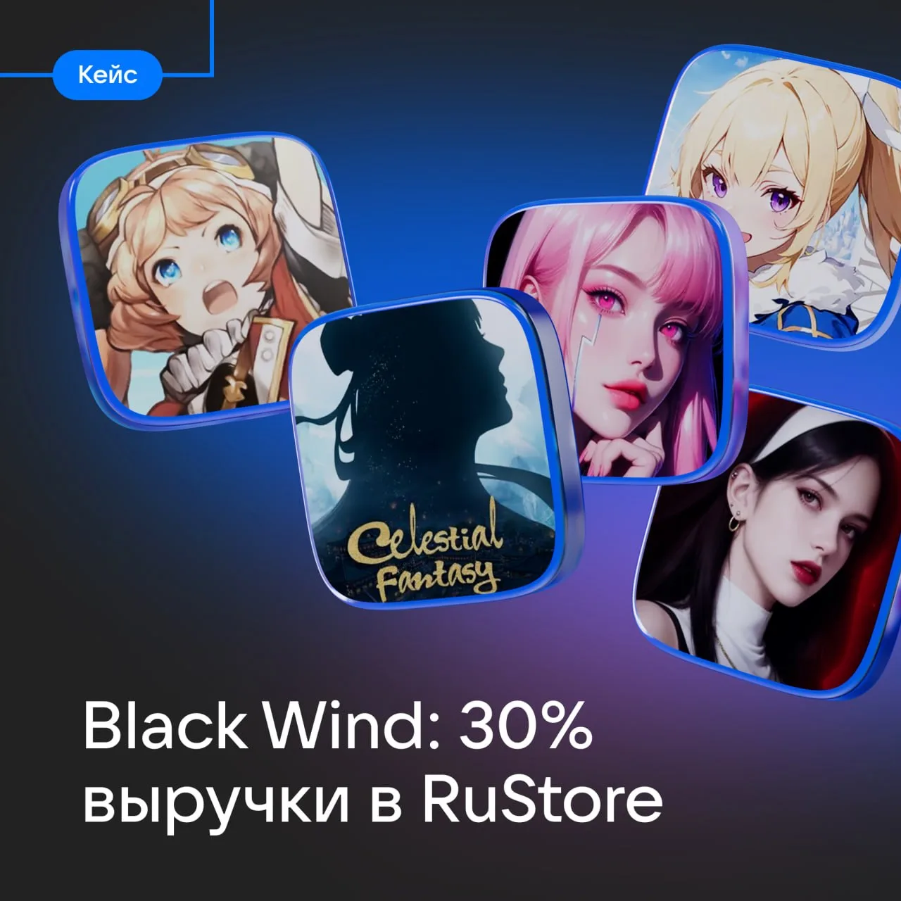 30% выручки портфеля Black Wind — через RuStore

Китайский издатель Black Wind вывел в RuStore сразу