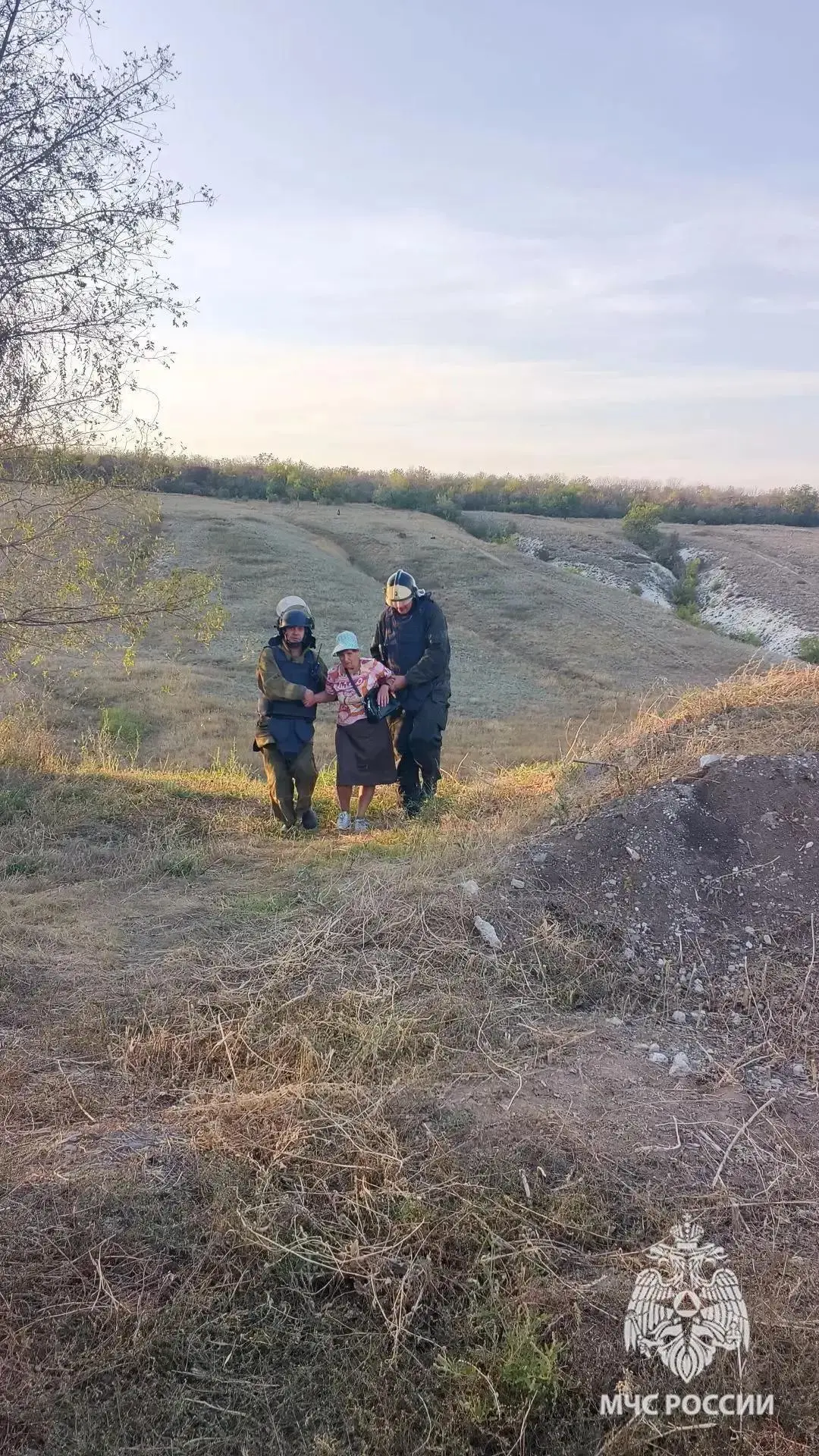 👍  В ЛНР бабуля хотела срезать путь, а получила VIP‑подъем от МЧС