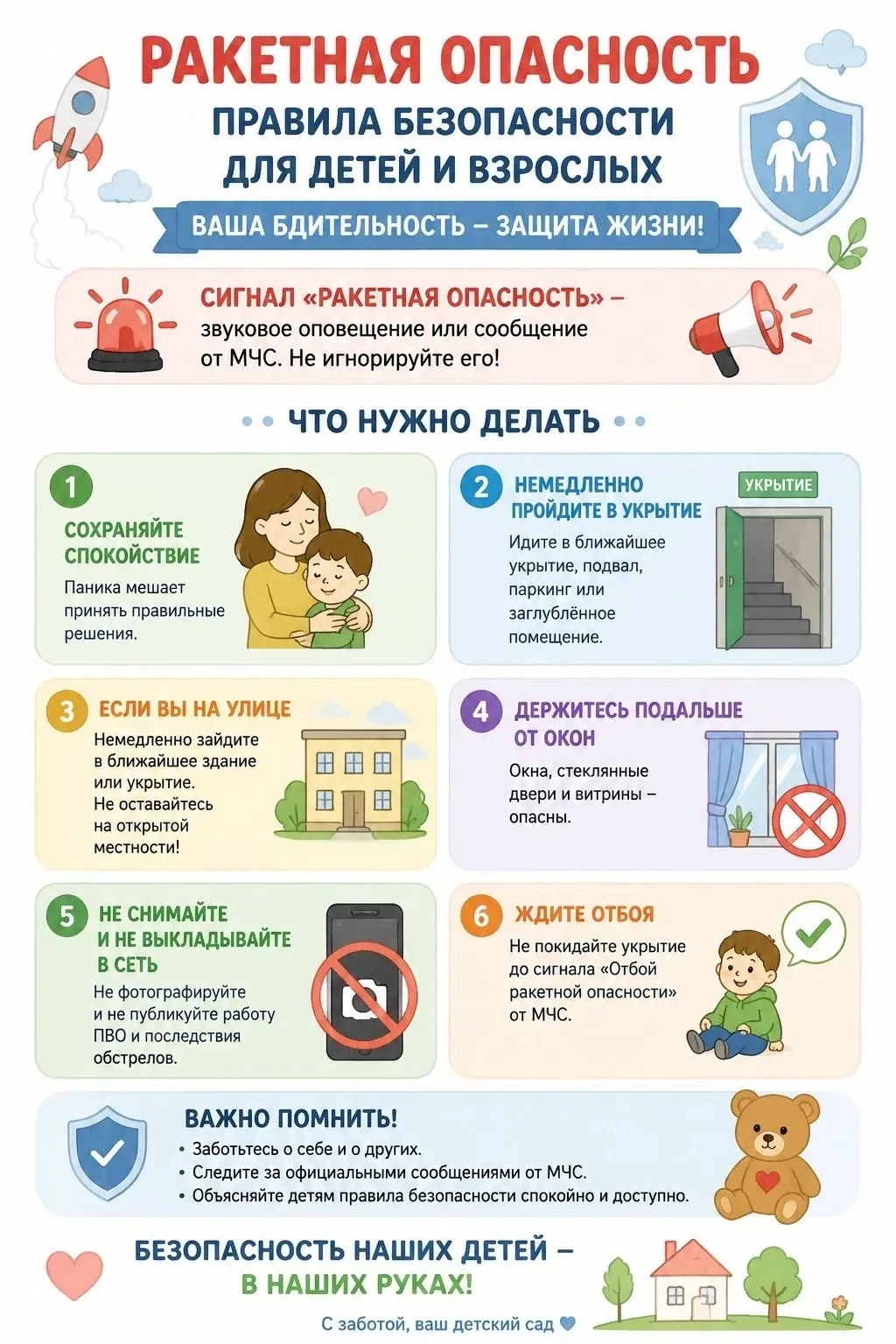 Уважаемые родители и гости нашего паблика!

Сегодня мы публикуем важную памятку «Ракетная опасность»