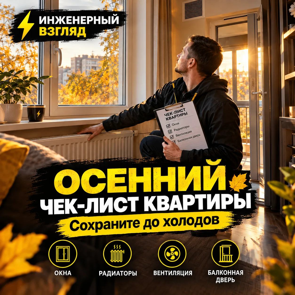 🍂 Что проверить дома до начала отопительного сезона:
