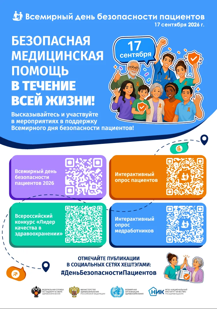 📅17 сентября – Всемирный день безопасности пациентов