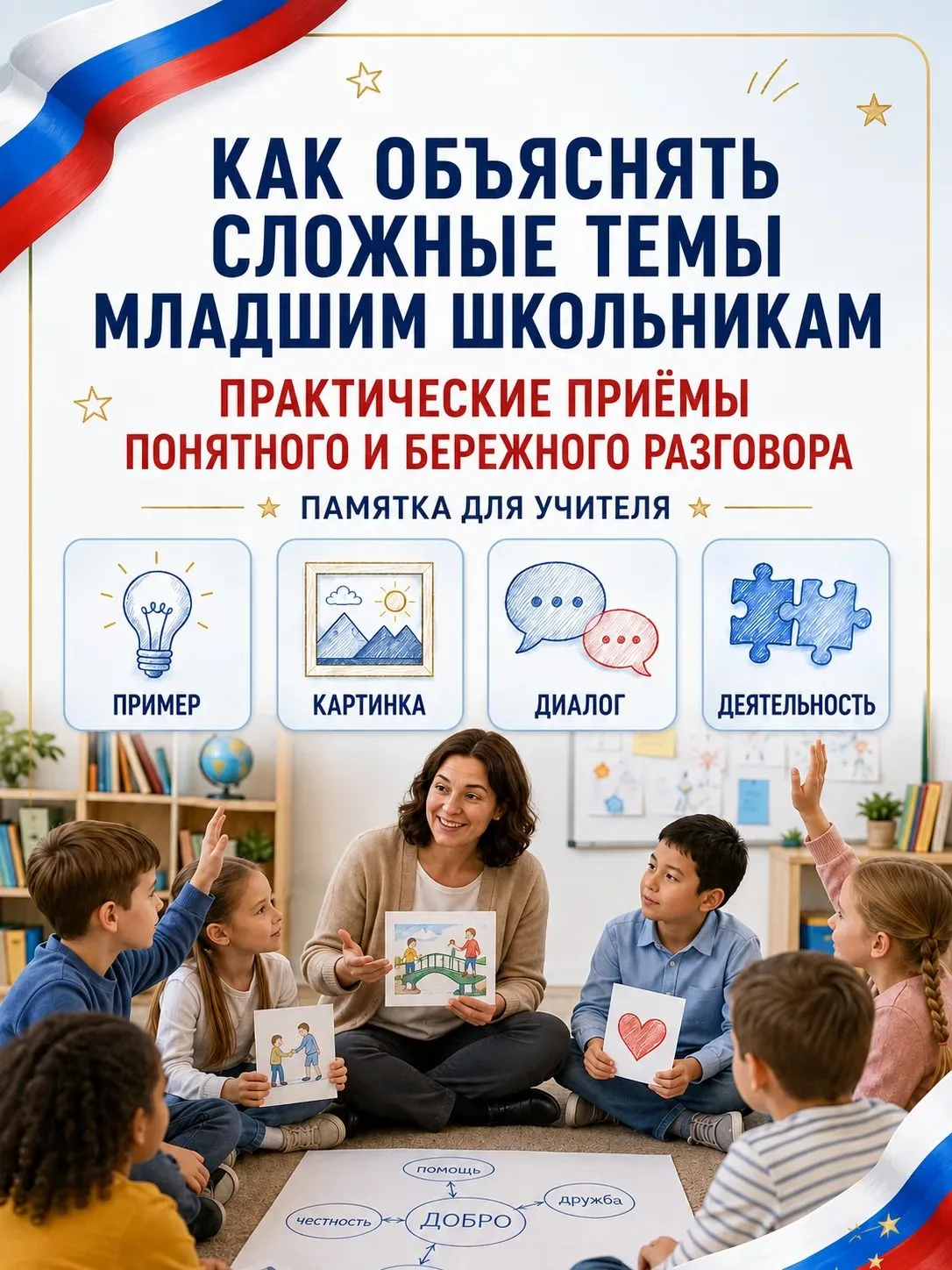 📚 Как объяснить сложную тему младшему школьнику, чтобы он действительно понял, а не пр...
